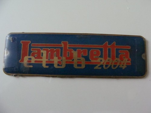 Placca lambretta club - club, 2004