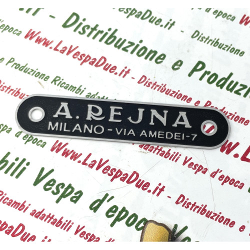 Targhetta rejna milano in - rejna,